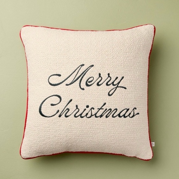Hearth & Hand with Magnolia “Merry Christmas” Icon Square Toss Pillow NWT - Picture 10 of 13